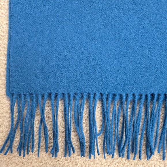 NWOT **TEAL** Cashmere Scarf Large Shawl Wrap - Picture 5 of 16